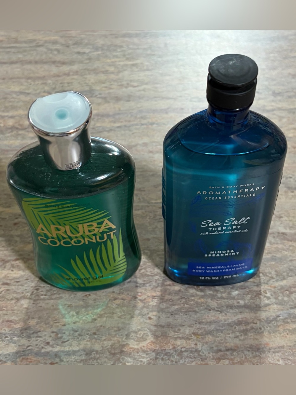 Bath & Body Works Discontinued Aruba Coconut and Sea Salt Therapy Body Wash Set